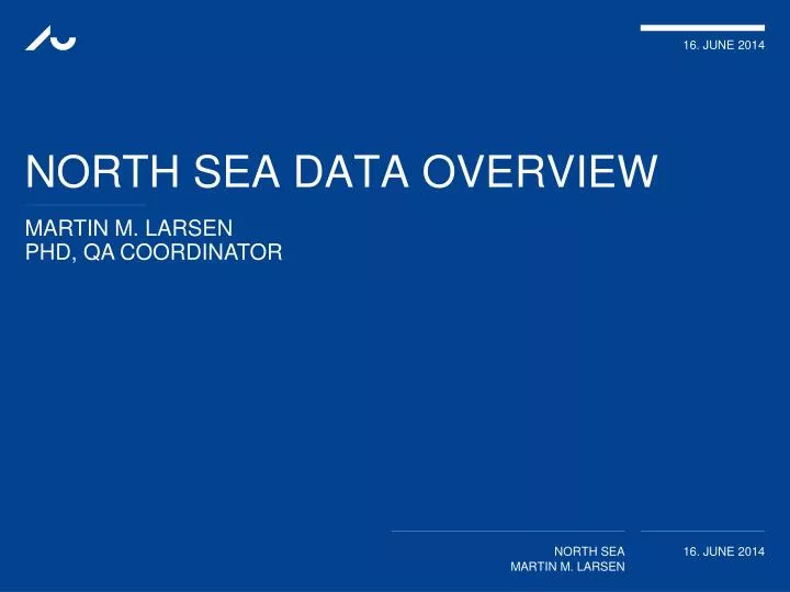 north sea data overview