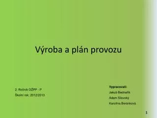 v roba a pl n provozu