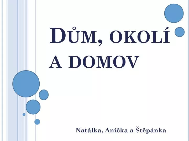 d m okol a domov