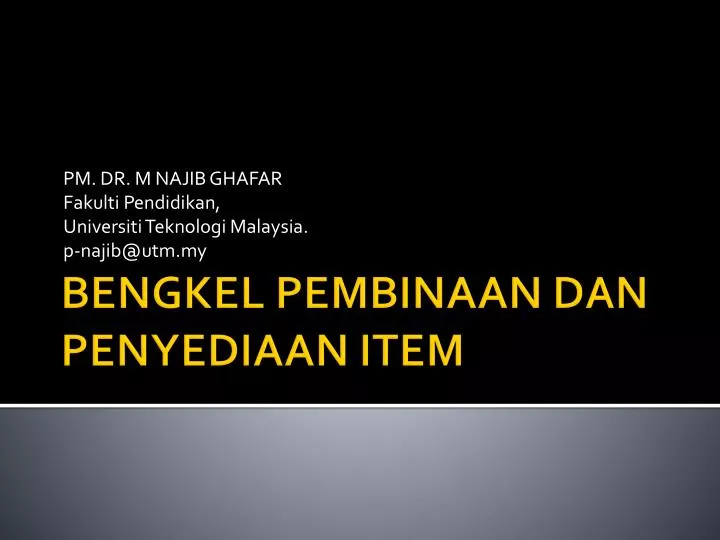 pm dr m najib ghafar fakulti pendidikan universiti teknologi malaysia p najib@utm my