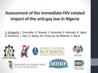 Assessment of the immediate HIV-related impact of the anti-gay law in Nigeria