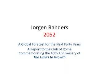 jorgen randers 2052