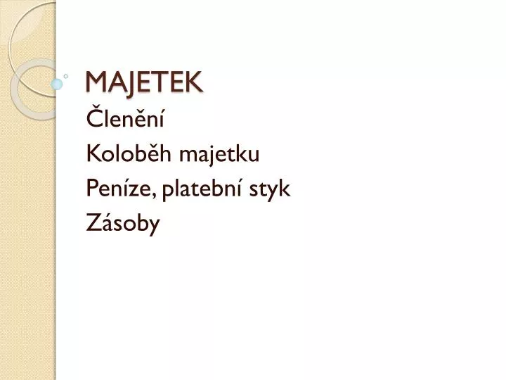 majetek