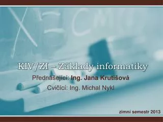 p edn ej c ing jana kruti ov cvi c ing michal nykl