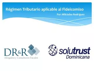 r gimen tributario aplicable al fideicomiso
