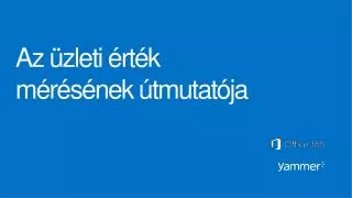 az zleti rt k m r s nek tmutat ja