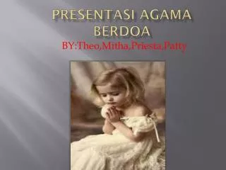 presentasi agama berdoa