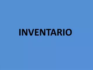 inventario