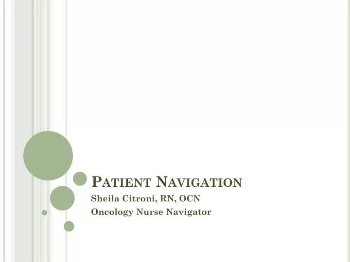 patient navigation