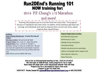 2014 P.F . Chang's 1/2 Marathon and more!