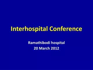 interhospital conference