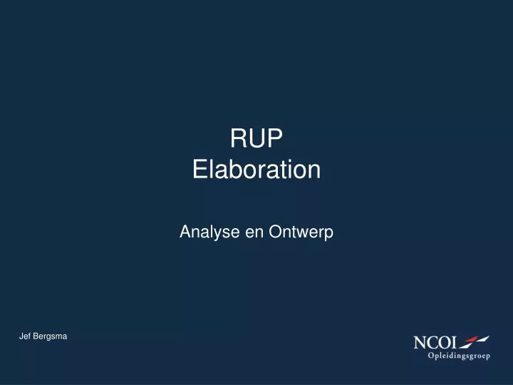 rup elaboration