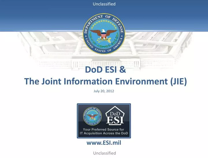 dod esi the joint information environment jie