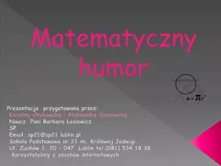 matematyczny humor