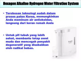 Hexagon Alkaline Hydrogen Water Filtration System
