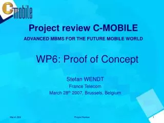 WP6: Proof of Concept