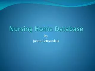 Nursing Home Database