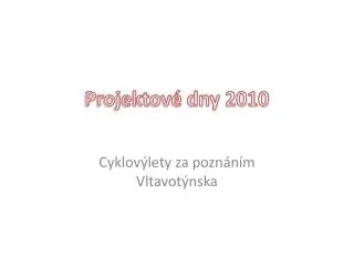 projektov dny 2010