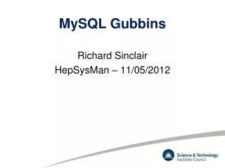 MySQL Gubbins