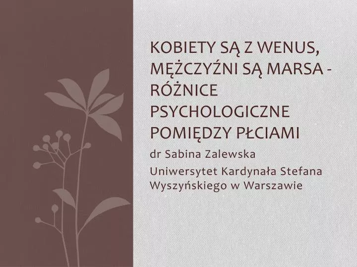 kobiety s z wenus m czy ni s marsa r nice psychologiczne pomi dzy p ciami