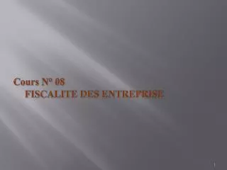 cours n 08 fiscalite des entreprise