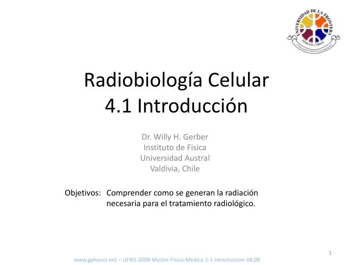 radiobiolog a celular 4 1 introducci n