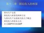 第十二章 国民收入的核算 - slide 1