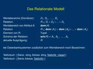 das relationale modell