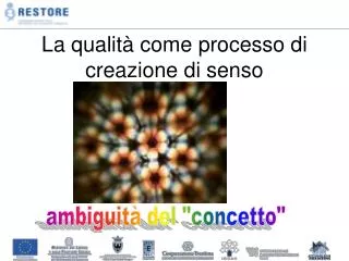 la qualit come processo di creazione di senso