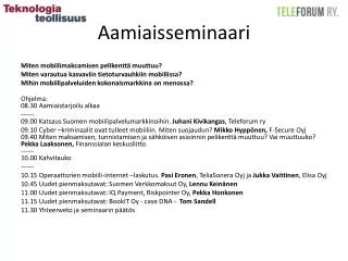 aamiaisseminaari