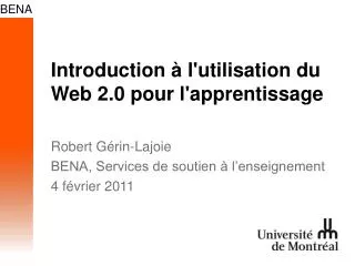 introduction l utilisation du web 2 0 pour l apprentissage