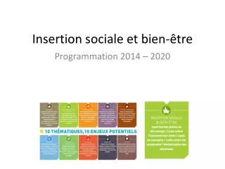 insertion sociale et bien tre