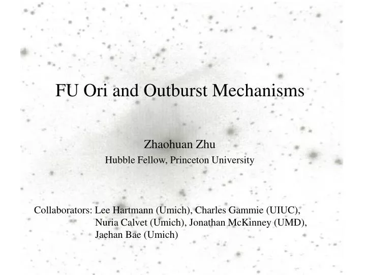 fu ori and outburst mechanisms