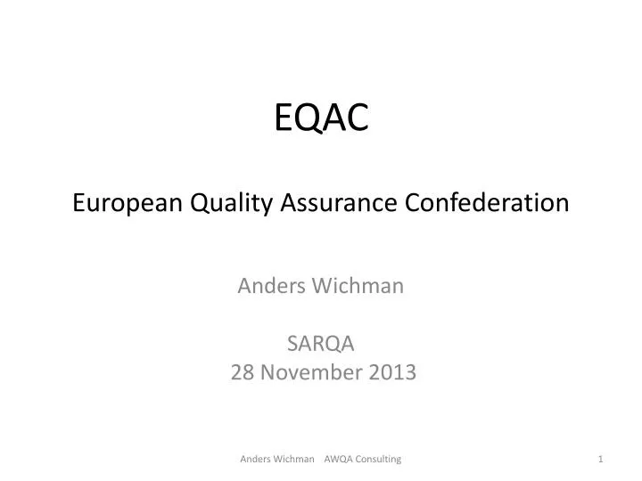 eqac european quality assurance confederation