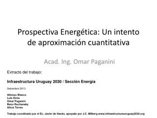 prospectiva energ tica un intento de aproximaci n cuantitativa