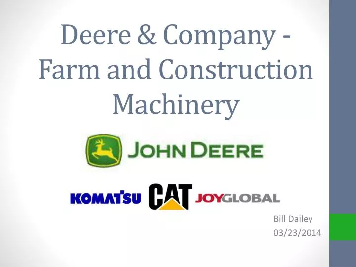 deere company farm and construction machinery