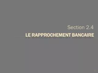le rapprochement bancaire