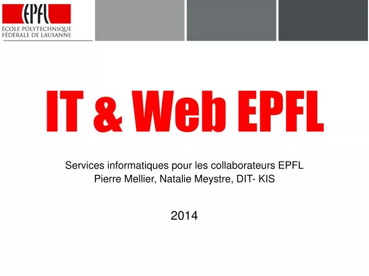 it web epfl