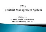 CMS Content Management System - slide 1