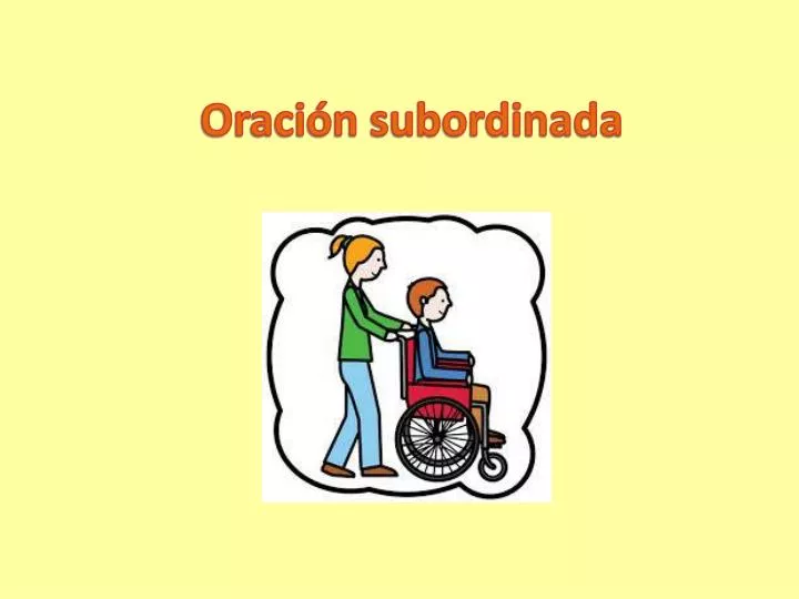 oraci n subordinada