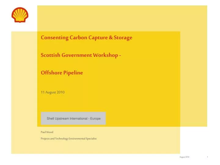 consenting carbon capture storage scottish government workshop offshore pipeline