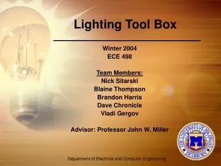Lighting Tool Box