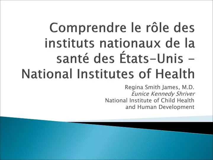 comprendre le r le des instituts nationaux de la sant des tats unis national institutes of health