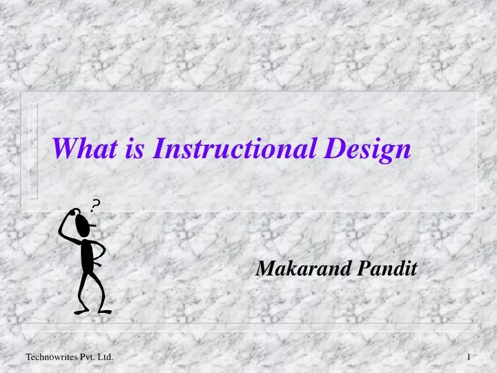 what is instructional design