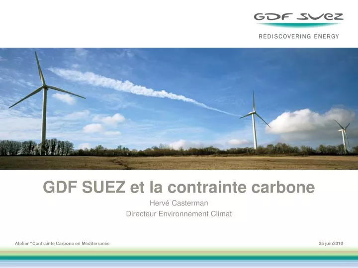 gdf suez et la contrainte carbone