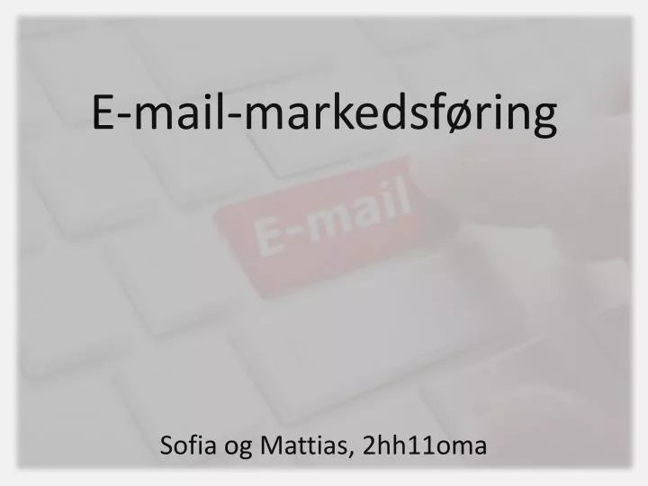 e mail markedsf ring