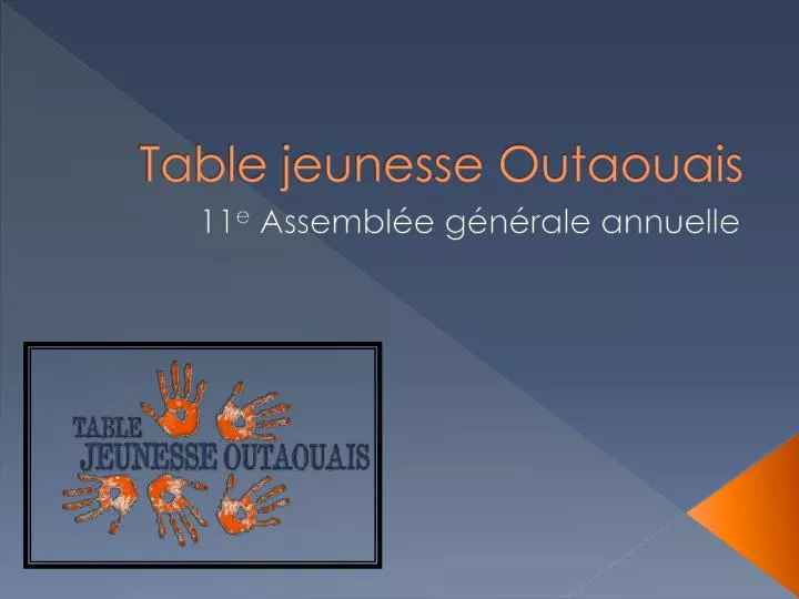table jeunesse outaouais