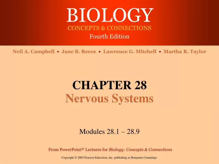 chapter 28 nervous systems