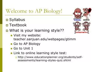 Welcome to AP Biology!