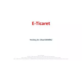 e ticaret
